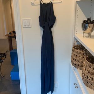 Navy maxi dress. Everly Brand. Size small